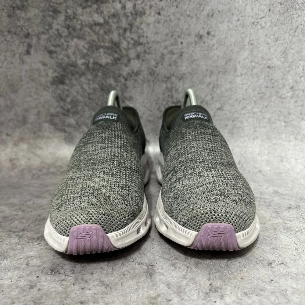 Skechers GO WALK Glide-Step 2.0 Venus Sneakers Women 9 Gray Slip-ins Comfort